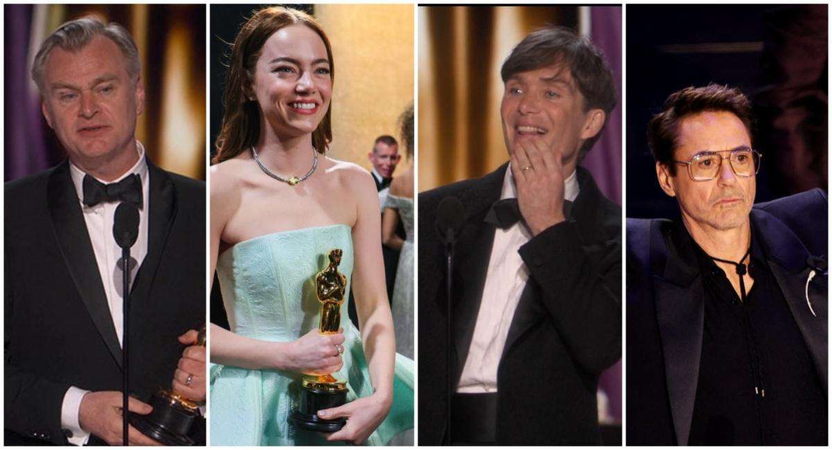 Best Picture 'Oppenheimer', Best Actress Emma Stone: Oscar 2024 Full List