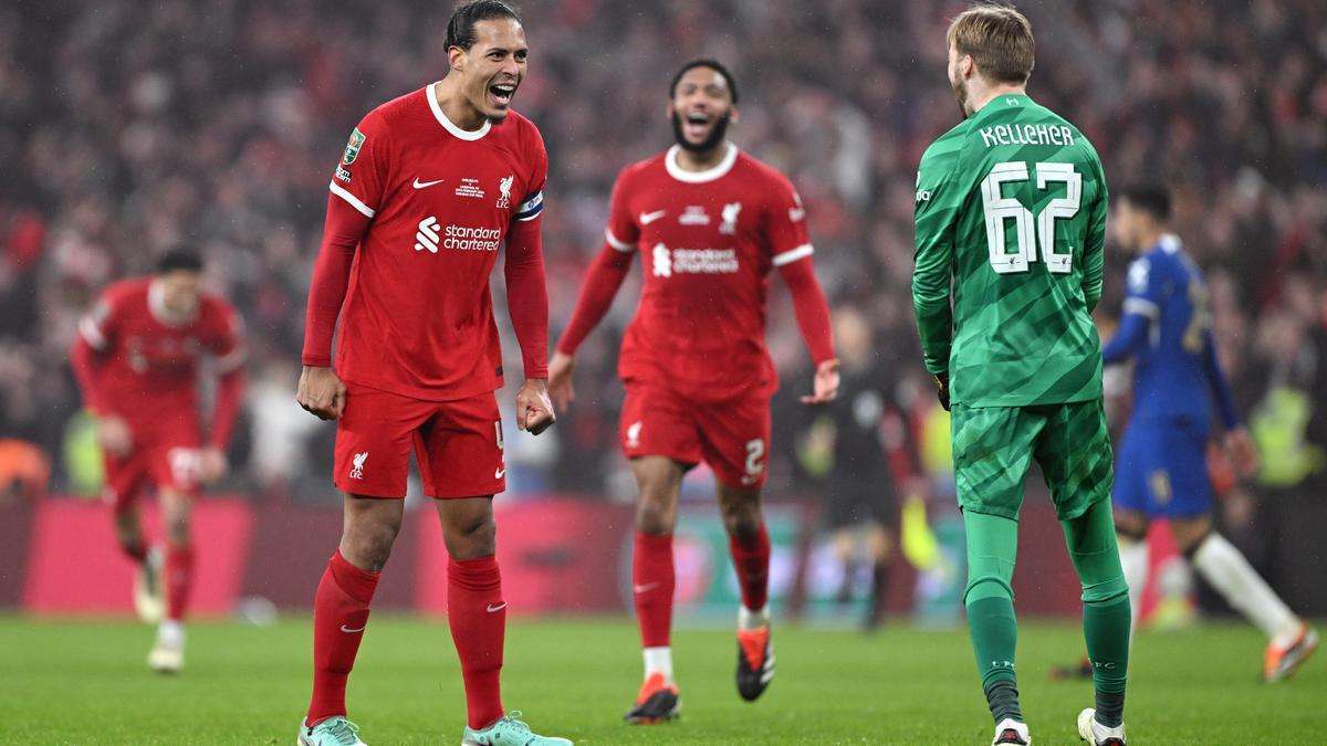Virgil van Dijk scored the goal: Liverpool have won the current English Football League (EFL) title.